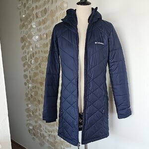 Columbia Blue Quilted Coat